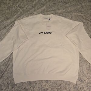 Off-White Chalk Arrow Skate Crewneck – XL – NWT – Authentic Streetwear